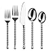 Gourmet Settings Silver Tear 20-Piece Flatware Set, Service for 4