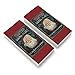 Christmas Holiday Santa Claus Wanted Poster Chalkboard Eraser Set of 2