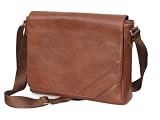 Cool Bananas OldSchool Class1 Leder-Tasche für MacBook Pro (33,7 cm / 13,3 Zoll und 39,1 cm / 15,4 Zoll), braun