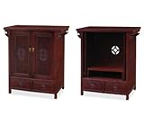 Asian-Style TV Cabinet - Chinese Longevity Design