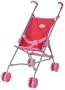 Corolle Nursery Red/Fuchsia Umbrella Stroller - 22" x 19" x 11"