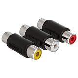 Female to Female 3-RCA Coupler