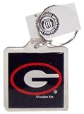 NCAA Georgia Bulldogs Lucite Logo Keychain