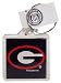NCAA Georgia Bulldogs Lucite Logo Keychain