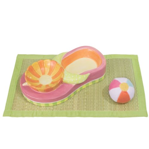 Dog Daze Flip-Flop Bowl Gift Set