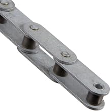 Tsubaki Neptune Conveyor Series Roller Chain, Double Pitch, Single Strand, Riveted, Carbon Steel, Inch
