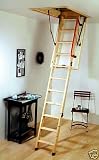 Eco S Line Timber Heavy Duty 3 Section Folding loft ladder With Hatch