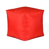 BAR B CUBE Bean Bags Indoor/Outdoor RED - Water Resistant
