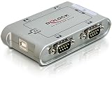 DELOCK USB 2.0 zu 4 Port Seriell HUB