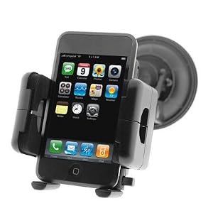 Fosmon Windshield Car Mount Holder with Large Suction Cup for Apple iPhone 4 / iPhone 4G HD Smartphone