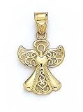 14k Angel Pendant