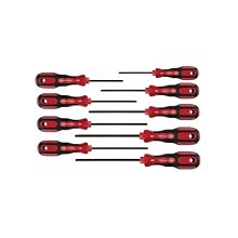 Wiha 46799 3K Ball End Hex Drivers with SoftGrip Handles, 9-Piece