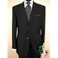 **NEW VALENTINO MADE IN ITALY AUSTRALIAN WORSTED WOOL / SILK**2009 SIGNATURE MEN SUIT**Best Deal For Mens Suits**100% Worsted Wool / Silk**Super 150'S**Hand Tailored**Two Button Flat Front Pants**A Perfect Suit At Lowest Online Price**Canvas Front**FOR YEAR ROUND USE**BLACK STRIPE
