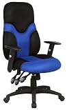 High Back Mesh Ergonomic Task Chair with Adjustable Arms [BT-6001-BEBK-GG]