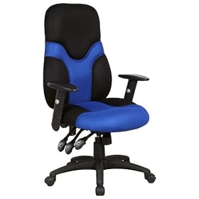 High Back Mesh Ergonomic Task Chair with Adjustable Arms [BT-6001-BEBK-GG]