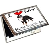I Love My Bernese Mountain Dog Business Card Holder