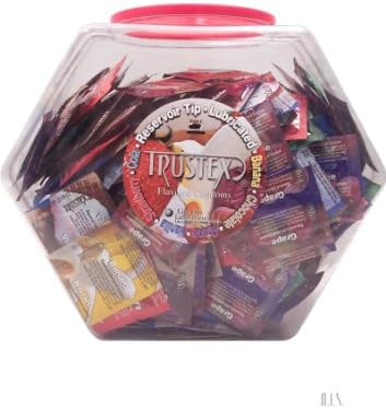 Trustex Asst Flavor Condoms 288/bowl