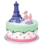 Pink Poodle in Paris Cake Toppers Party Supplies (Pink)