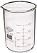 United Scientific BG1000-500 Borosilicate Laboratory Grade Glass Beakers, Griffin Low Form Beaker, Graduated with Spout, Designed for Laboratories & Chemistry Classrooms, 500mL, Pack of 6