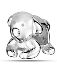 Sterling Silver Labrador Puppy Dog Bead