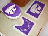 Kansas State Wildcats Bathroom Rug Set