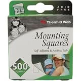 Thermoweb Mounting Squares 500/Pkg, White, 1/2-Inch