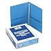 Oxford 57701 Twin Pocket Portfolios with Three Tang Fasteners, Light Blue, 25 per Box
