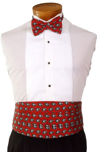 Georgia Red Cummerbund Set