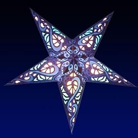 Click here to buy Celtic Blue Star Lantern by Whirled Planet.