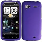 Purple Rubber Touch Phone Protector Hard Cover Case for HTC Sensation 4G (T ....