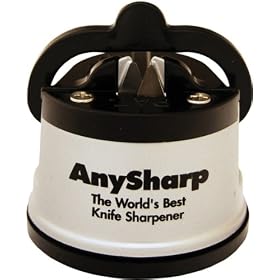 AnySharp Global World's Best Knife Sharpener (Silver)