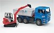 Bruder MAN Tipping Container Truck with Schaeff Mini Excavator