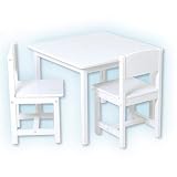 kids and infants educational toys item: KidKraft Aspen Table and Chair Set - White