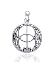 Sacred Chalice Well Symbol of Avalon in Glastonbury Sterling Silver Pendant
