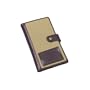 Clava Golf Score Card Organizer - Khaki Canvas with Cafe Trim