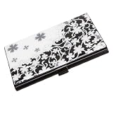 Black and White Stripe Design Electrochemical Iron Business Credit ID Cardcase Holder