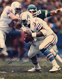 Earl Campbell Autographed / Signed Houston Oilers Football 8x10 Photo