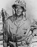 John Wayne 12x16 Matte B&W Photo (Sands of Iwo Jima)