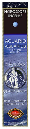 Cover image : Aquarius Horoscope Incense
