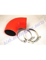 RED Silicone Elbow Coupler Hose 4 Ply 3.5" 89 Mm Turbo Air Intake Intercooler Coupler/reducer with T-bolt Clamps