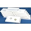 12 White Jewelry Showcase Stackable Display Travel Trays