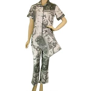 Buy Black Toile French Elegant Design Short Sleeve Pajamas ~ 3 sizes by var goTwisterProductImageStrings = new Object();goTwisterProductImageStrings['prodImageNotAvailTextNoColor'] = 
