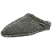 Haflinger AS Boiled Wool Indoor Slipper,Grey,46 EU (US Men's 13 M)