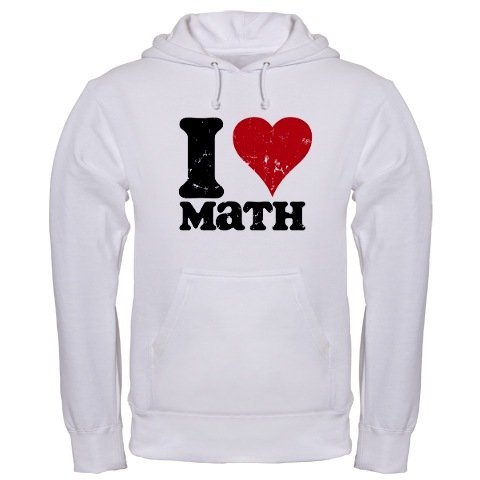 I Love Math Hooded Sweatshirt