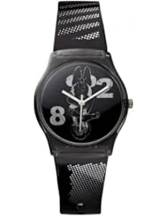 Ingersoll Womens IND25807 Minnie Wrist Art Analog Display Quartz Black Watch