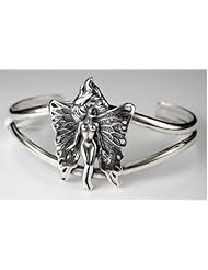 Beautiful Sterling Silver Fairy cuff Bracelet