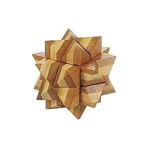 Fridolin 17462 Puzzle Casse Tête en Bois Bambou L'étoile