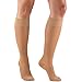 Truform Sheer Compression Stockings, 15-20 mmHg, Women's Knee High Length, 20 Denier, Beige, 2X-Large
