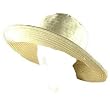 Big Brim Cotton Ribbon Braid Sun Beach Floppy Hat Pink - Small / Medium
