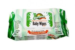 Bum Boosa Bamboo Baby Wipes, 80 Count (Pack of 24)